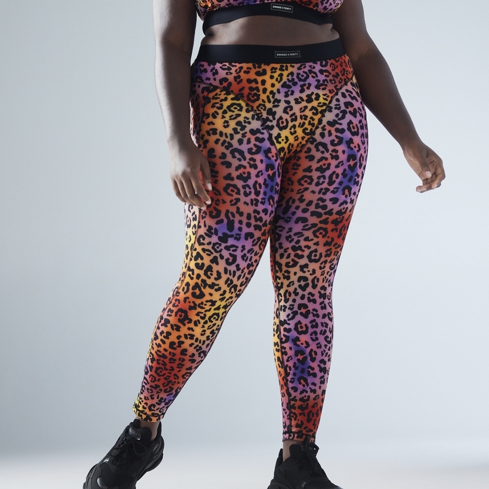 Colorful Leopard Print Women's Leggings